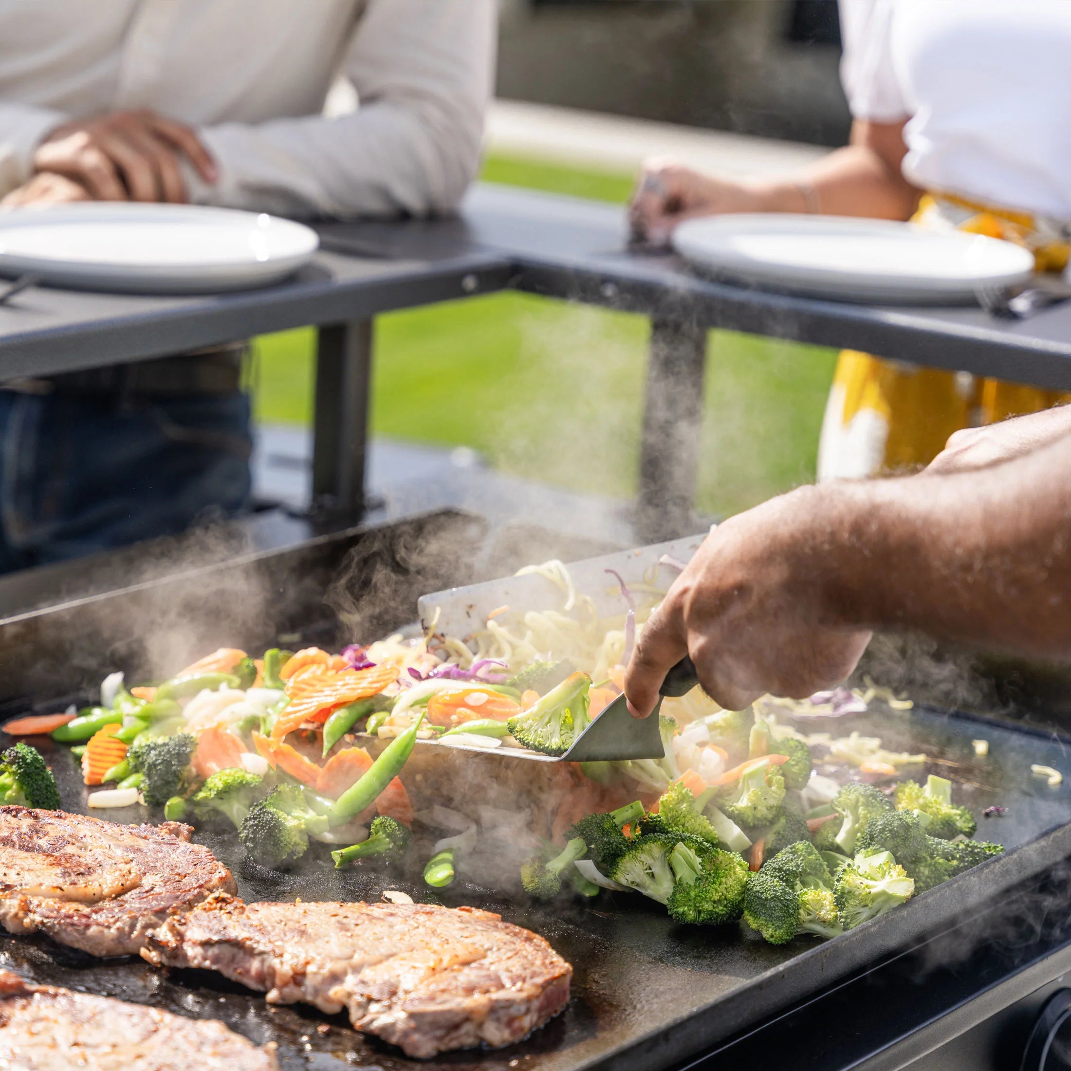 5 Person Chef's Table-36" Drop-In Griddle and Base Cabinet