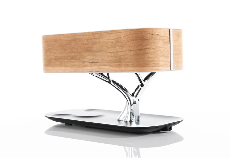 Bonsai Bluetooth Speaker Lamp with Wireless Charging Pad by Sharper Image