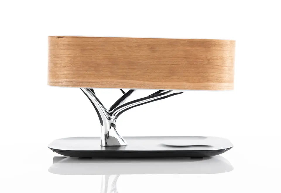 Bonsai Bluetooth Speaker Lamp with Wireless Charging Pad by Sharper Image