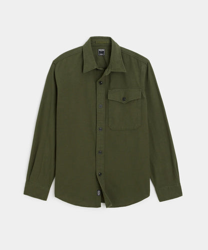 Chamois Shirt in Dark Moss