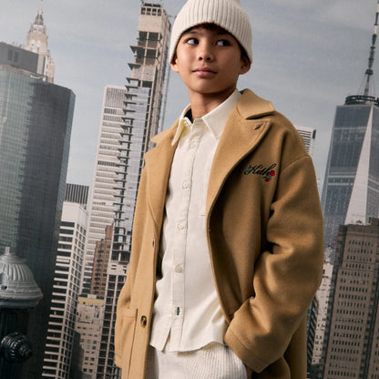 Kith Kids Novelty Wool Coat - Teak